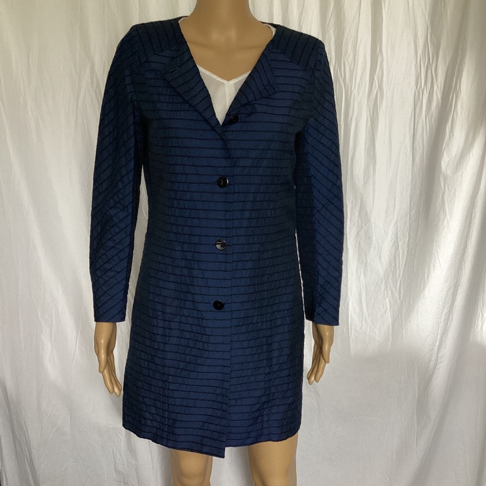 RODIKA ZANIAN Womens Size 36 EU / S Jacket  Dark blue black stripes